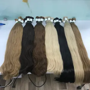 Bestsellers Vietnamese factory wholesale 100 percent virgin real virgin Vietnamese bulk straight color hair