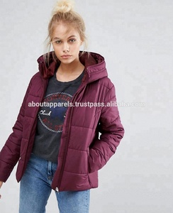 Chaquetas Acolchadas de Invierno Elegantes y Novedosas, Chaquetas Impermeables para Mujer, Abrigos Parka con Cierre de Cremallera y Decoración de Piel - Product Image 2