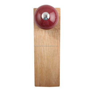 Butoir de porte fantaisie fait main cerise ronde en céramique en bois DS-21 de butoir de porte - Product Image 4