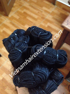 Extensions de cheveux ondulés vierges Remy du Vietnam, tissées à la machine, 100g, prix d'usine, vente en gros - Product Image 4