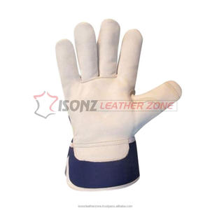 Gants de sécurité XL en cuir de vachette avec doublure en coton Gants de mécanicien anti-impact Soudage Conduite Gants de travail à usage général - Product Image 3