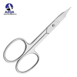 กรรไกรตัดหนังกำพร้าโค้งเคลือบไทเทเนียมสีรุ้ง ขนาด 3.5 นิ้ว สำหรับการตัดแต่งหนังกำพร้าและขนคิ้วอย่างปลอดภัย - Product Image 3