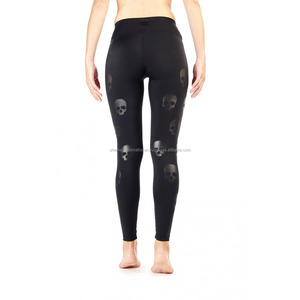 Legging en SILICONE noir, alexemax pôle danse, crâne pour pôle - Product Image 3