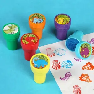 Set Mainan Segel Kartun Anak, Stempel Mainan Stempel Stempel Stempel Stempel Kartun Segel Babi/Laki-laki dan Perempuan