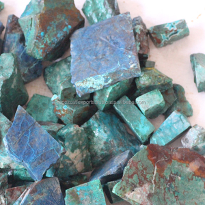 
 
 
 Chrysocolle brute naturelle en gros, pierres précieuses non taillées, cristaux bleu-vert en vrac pour la fabrication de colliers, origine indienne, personnalisable - Product Image 2