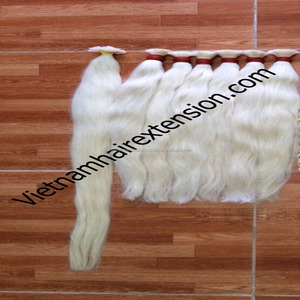 Cabello blanco de grado superior, venta al por mayor, barato, 100% cabello humano - Product Image 2