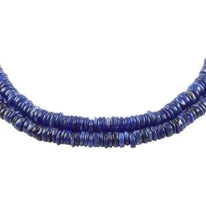 Natural Blue Lapis Lazuli Smooth Tire Beads <b>Healing</b> <b>Crystals</b> for Jewelry Making <b>Necklace</b> Stones Strand - Product Image 2