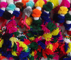 สร้อยข้อมือระบำหน้าท้อง,สร้อยข้อมือวินเทจปอมปอมพู่ - Product Image 3