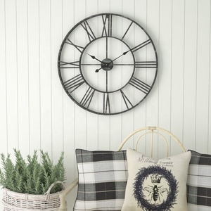 Modern Luxury Large Iron <b>Wall</b> <b>Clock</b> <b>Mirrored</b> Finish Design for Office Space - Product Image 5