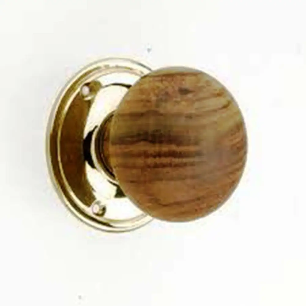 Pair of Victorian Edwardian Reproduction Ebonized Reedbed Wooden Door Knob novelty door knobs cabinet knobs