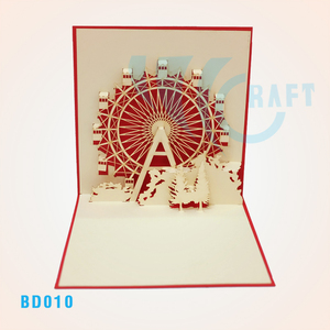 COLOSSEUM 3D Pop Card Building Tarjeta de felicitación cortada con láser hecha a mano Diseño personalizado Regalos de papel Artesanía Producto de tendencia superior Vietnam - Product Image 3