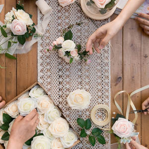 Camino de mesa de algodón de Navidad hecho a mano, esteras redondas de ganchillo de macramé para decoración del hogar, manteles individuales - Product Image 5