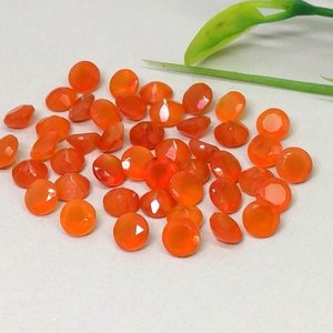 2.75mm naturel Orange cornaline pierre à facettes coupe ronde pierres précieuses en vrac pierres calibrées prix usine de la fabrication de bijoux affaire - Product Image 1