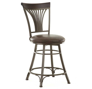 Luxury Iron & Leather Industrial Chair - Product Image 1