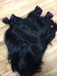 Extensiones de cabello humano Remy virgen recto rizado doble de Vietnam, extensiones de cabello trenzado - Product Image 5