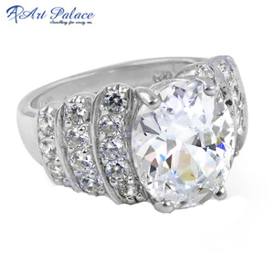 Perfecto anillo de plata esterlina 925 CZ para bodas y ocasiones de aniversario - Product Image 3