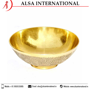 Tazón de latón de la mejor calidad, suministro a granel a buen precio, ampliamente exportador, disponible en tamaño personalizado - Product Image 2