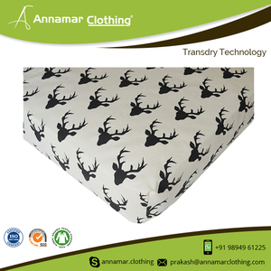 OEM Custom Logo Soft 100% Cotton Baby Crib Sheet - Product Image 4