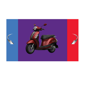 Made in Vietnam New Fashion motor <b>scooter</b> 125cc (Blue/ Red) Grandev Deluxe - Product Image 6