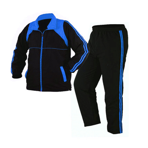 Conjunto deportivo con capucha y cremallera para hombre / Conjunto deportivo de 2 piezas con pedrería - Product Image 1