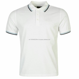 Venta al por mayor 100% algodón de los hombres para Polo camiseta logotipo personalizado patrón sólido tejido de punto fabricante directo de venta - Product Image 3