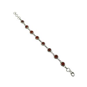 Solid 925 Sterling Silver <b>Bracelet</b> Natural <b>Carnelian</b> Gemstone Vintage Silver Plated Beautiful <b>Bracelet</b> Gift For Her For Parties - Product Image 1