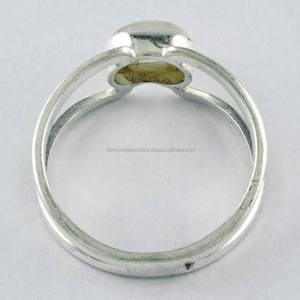 Belle Arc-En-Lune Pierre Gemme Anneau 925 Bijoux en Argent Sterling À La Main En Argent Bijoux En Gros - Product Image 4