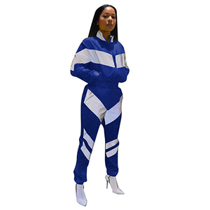 2019 las mujeres de dos piezas conjuntos Pacto trabajo de talle alto cintura alta pantalones chándales Casual mujer conjunto de 2 piezas de pantalones - Product Image 1