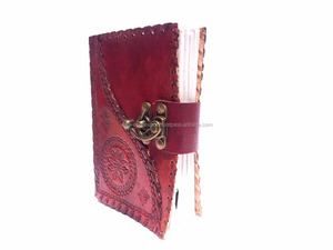Antique Style A4 Leather Organiser Journal Latest Printed Office Design with Lock for Men & Women Wholesale Price - Product Image 5