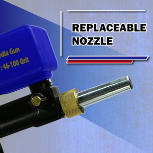 Pistolet de sablage à gravité portable, sablage pneumatique, décapage de la rouille, machine de sablage LEMATEC - Product Image 2