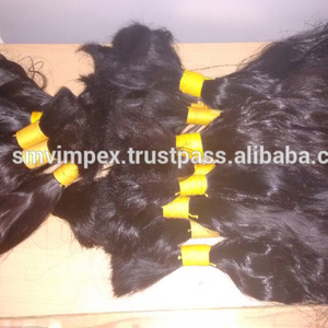 Cheveux humains de qualité de cheveux bruts indiens Ful Head. Cheveux Remy en vrac. Un donneur tressé meilleur Cabello vierge - Product Image 6