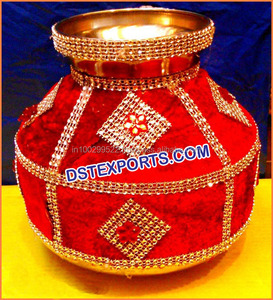 Boda de color completa ollas boda bordadas boda decorativo ollas boda Sangeet etapa de ollas - Product Image 3