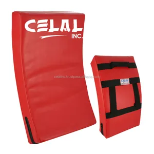 Custom Taekwondo Curved Kick Shield Professional Wrestling Kick Pads Muay Thai Body Striking Kick Shield OEM Manufacturer