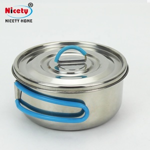 Ensemble de cuisine en aluminium léger empilable, casserole