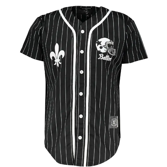 เสื้อ/เสื้อเบสบอลปากีสถานเสื้อเบสบอลสีดำและสีขาวลาย/แนวตั้งลายเบสบอลและซอฟท์บอลสวมใส่ออกแบบที่กำหนดเอง