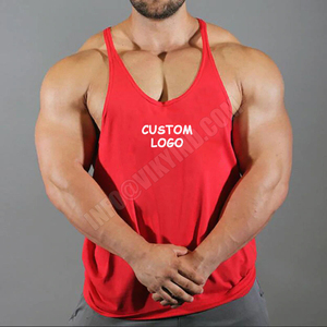 Custom Logo Fitness Wear Design Your Own Cotton Plain Bodybuilding Custom Fitness Stringer Gym <b>Sport</b> <b>Tank</b> <b>Top</b> for Men - Product Image 4