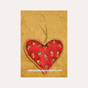 Handmade Christmas Ornament For Heart Shape - Product Image 1
