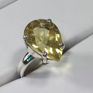 Anillos de cuarzo Natural, joyería de plata de ley 925 con limón - Product Image 4