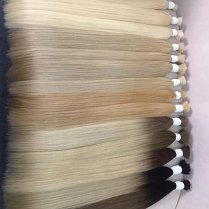 Extensiones de Cabello Humano Remy Virgen Vietnamita 100% Grado 8A a Granel 8-32'' Rubio y Marrón Todos los Colores Compatibles con Tinte Precio al por Mayor - Product Image 1