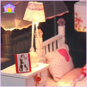 Casa delle Bambole in Miniatura Fai-da-Te in Legno con Copertura Protettiva Trasparente, Giocattolo Regalo Giardino <span class=keywords><strong>di</strong></span> Rose - Product Image 5