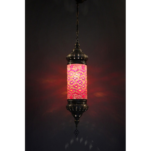 แบบดั้งเดิมกระบอกเดียวตุรกีโมเสคแก้วแขวนโคมไฟ - Product Image 2