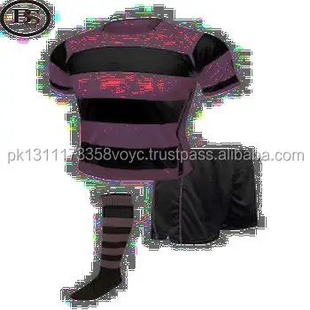 फुटबॉल गुलाबी/काले किट जर्सी शॉर्ट्स और मोजे