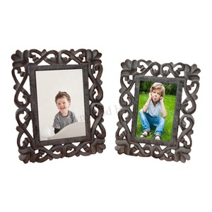 ชุดกรอบรูปสวยงามงานไม้ MDF แกะสลักด้วยมือขนาด5x7และ4x6นิ้วส่งตรงจากโรงงานราคาขายส่ง - Product Image 1