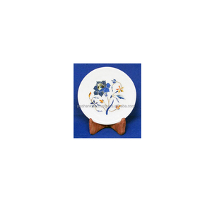 Makrana Marble Inlay Plates - Product Image 1