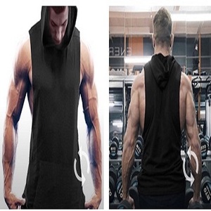 custom oem <b>men</b> gym cotton tank top <b>hoodie</b> for <b>men</b> - Product Image 3