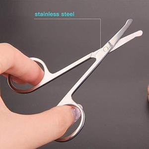 Ciseaux de manucure professionnels en acier inoxydable avec lame droite ciseaux à ongles pour poils de nez incurvés outil de beauté vente en gros - Product Image 3