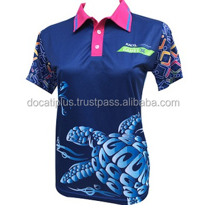 custom oem Sublimation Promotional <b>Polo</b> <b>Shirts</b> for <b>Ladies</b> in 100% Polyester - Product Image 4