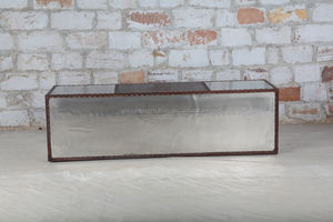 Armoire de rangement moderne de style aviateur en métal et en bois avec support TV industriel pour salon et hôtel - Product Image 3