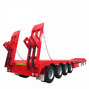 รถพ่วงพื้นเรียบแบบขยายได้ 3 เพลา 50 ตัน รถพ่วงพื้นเรียบ 3 เพลา รถพ่วงพื้นเรียบสำหรับขาย - Product Image 6