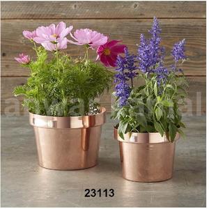 Maceta decorativa de cobre antiguo, sala de estar maceta para, planta de mesa interior para el hogar y el jardín - Product Image 1